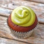 A picture of Milk Chocolate Cupcakes with Avocado Buttercream