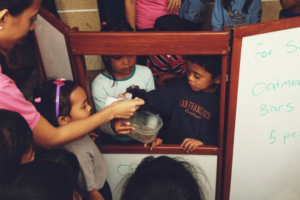 Children playing.
