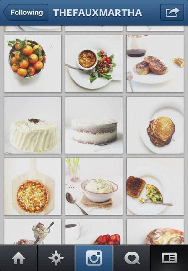 Instagram feed.