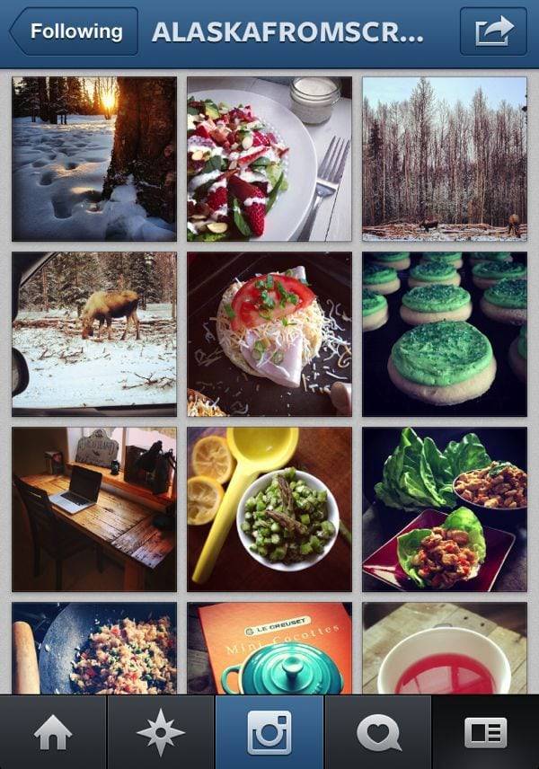 Instagram feed.