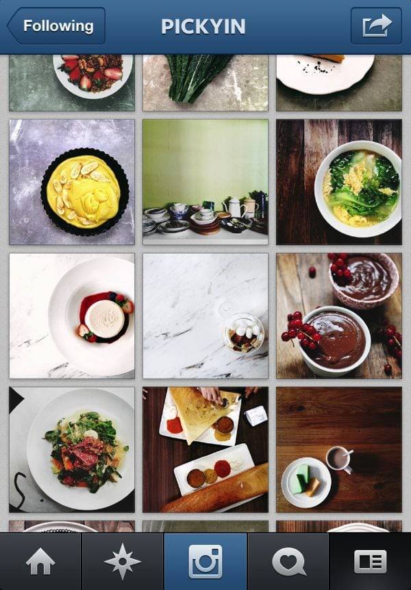 Instagram feed.