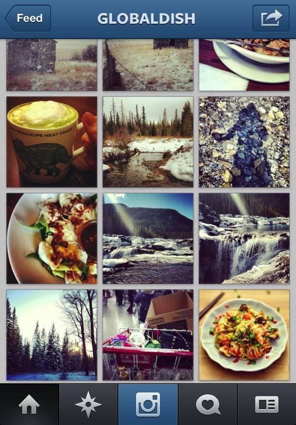 Instagram feed.