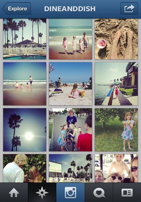 Instagram feed.
