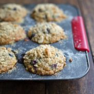 Oatmeal Flax Blueberry Muffins