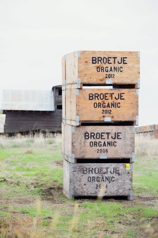 Broetje Orchards crates.