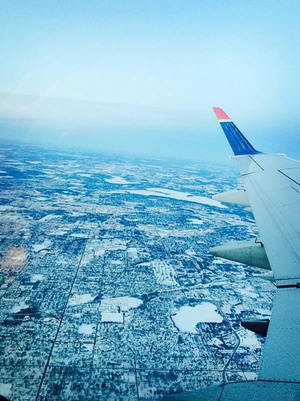 View from airplane.