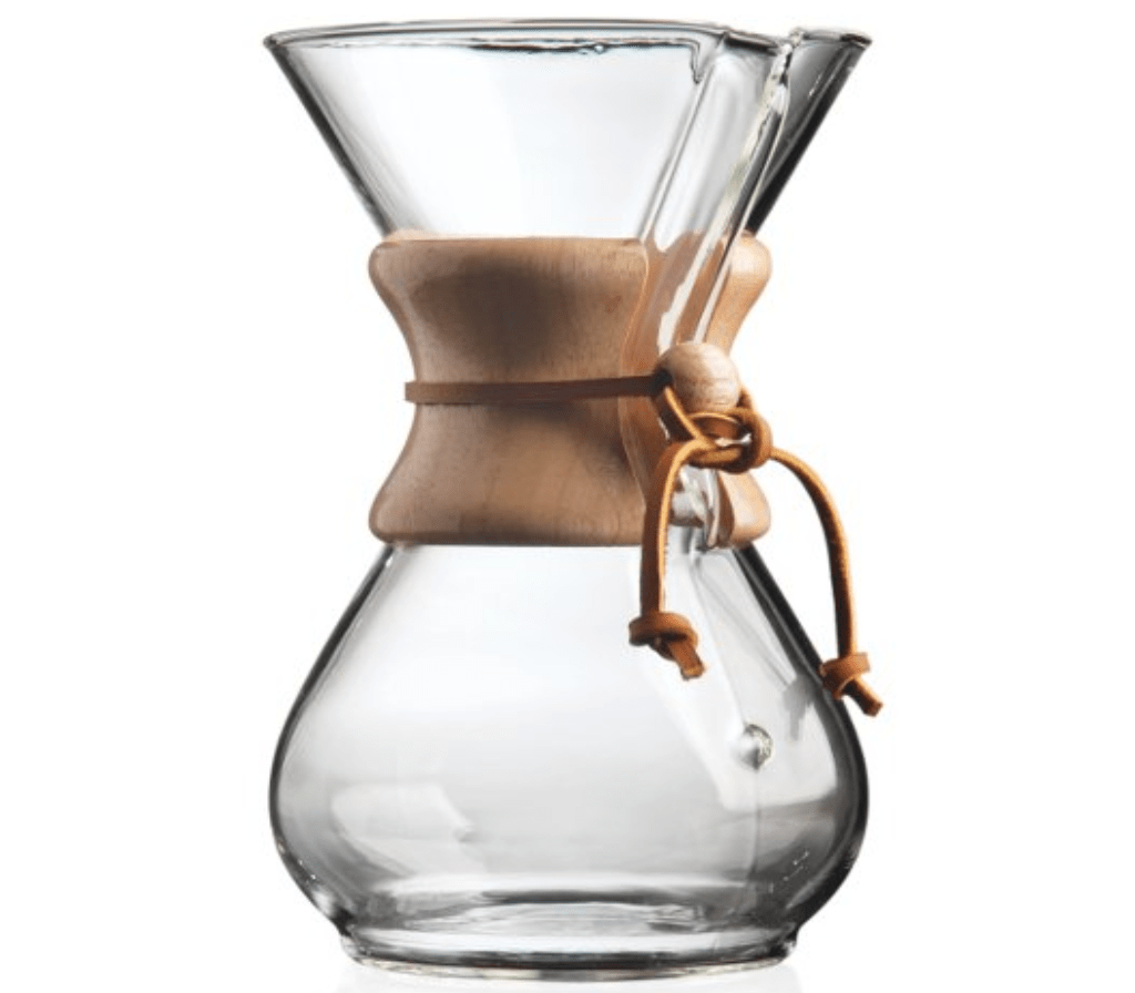 Chemex coffee maker.