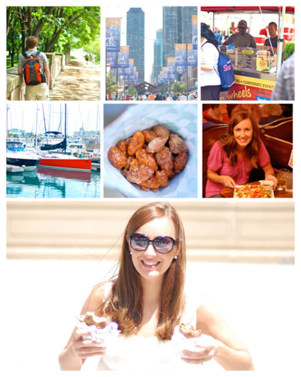 Collage of images from a road trip.