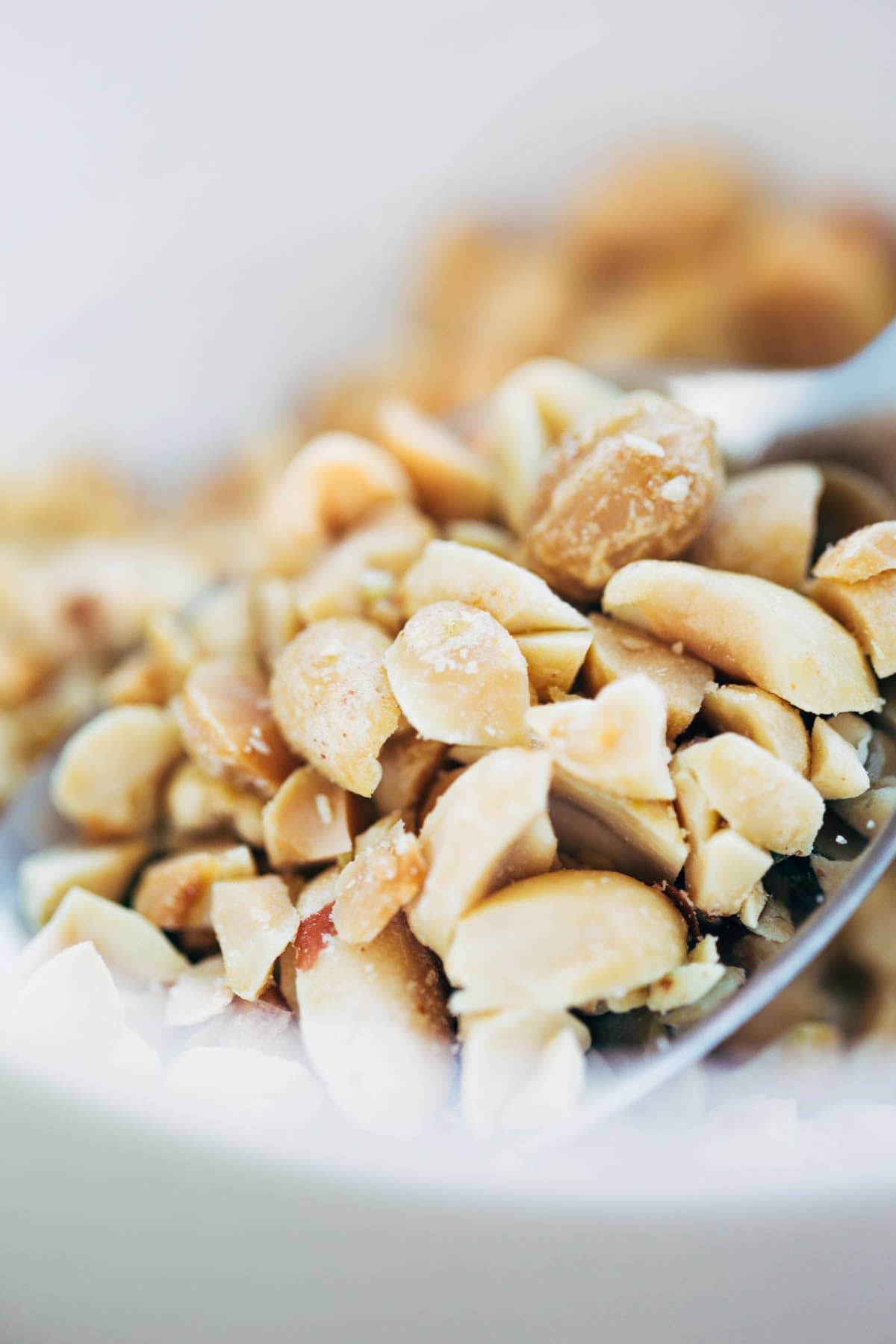 Peanuts close up.