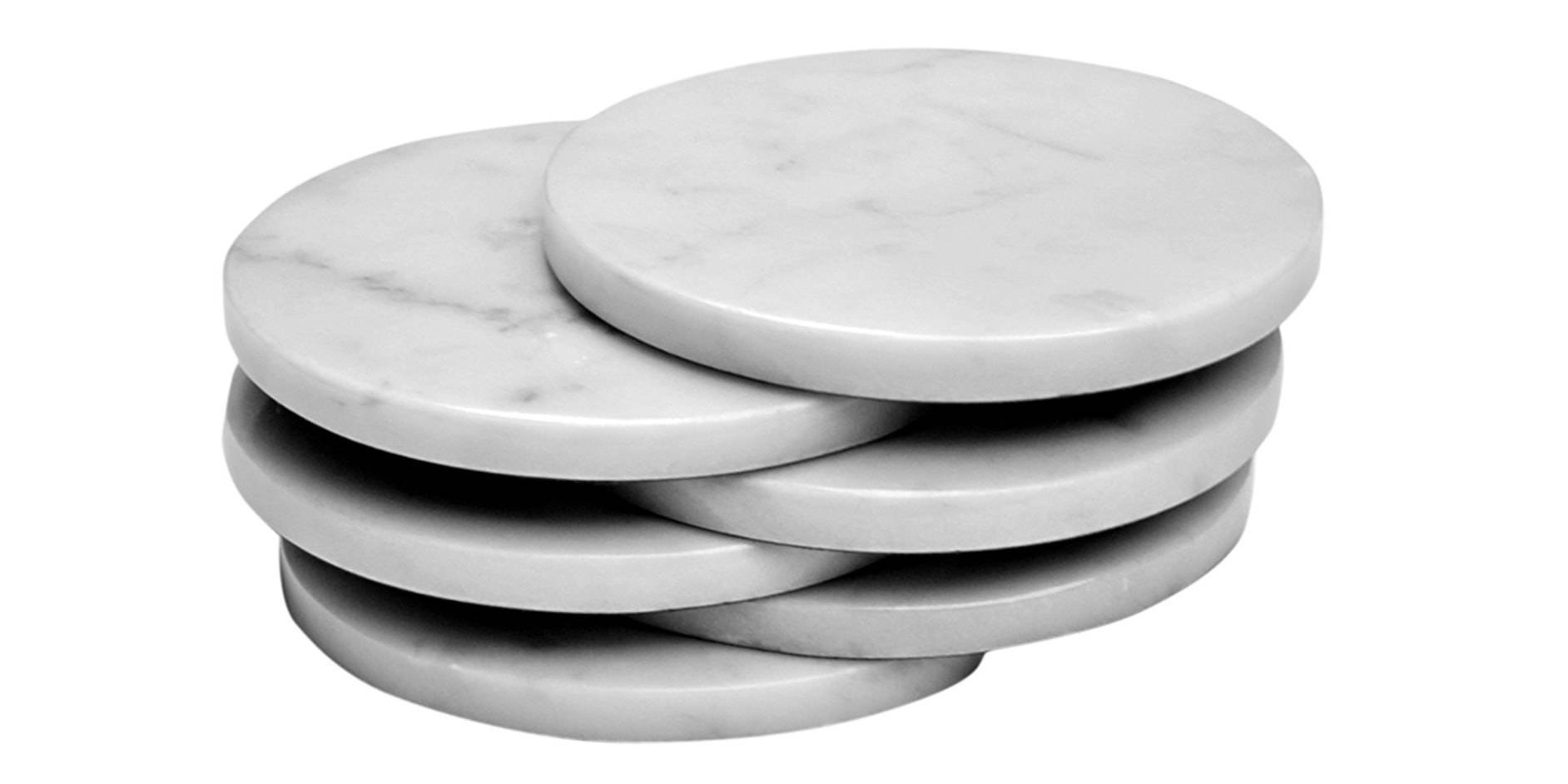 Marble coasters.