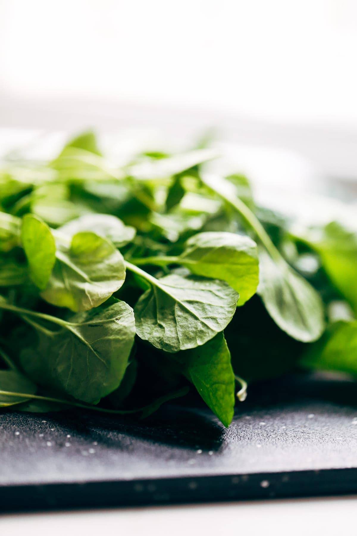 Close up of greens.