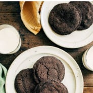 Deep Dark Chocolate Cookies pin