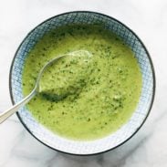 Kale chimichurri in a bowl.
