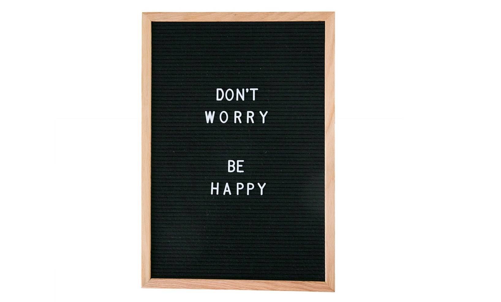Letter board.