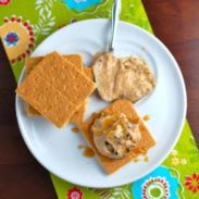 A picture of Peanut Butter Dark Chocolate Hummus