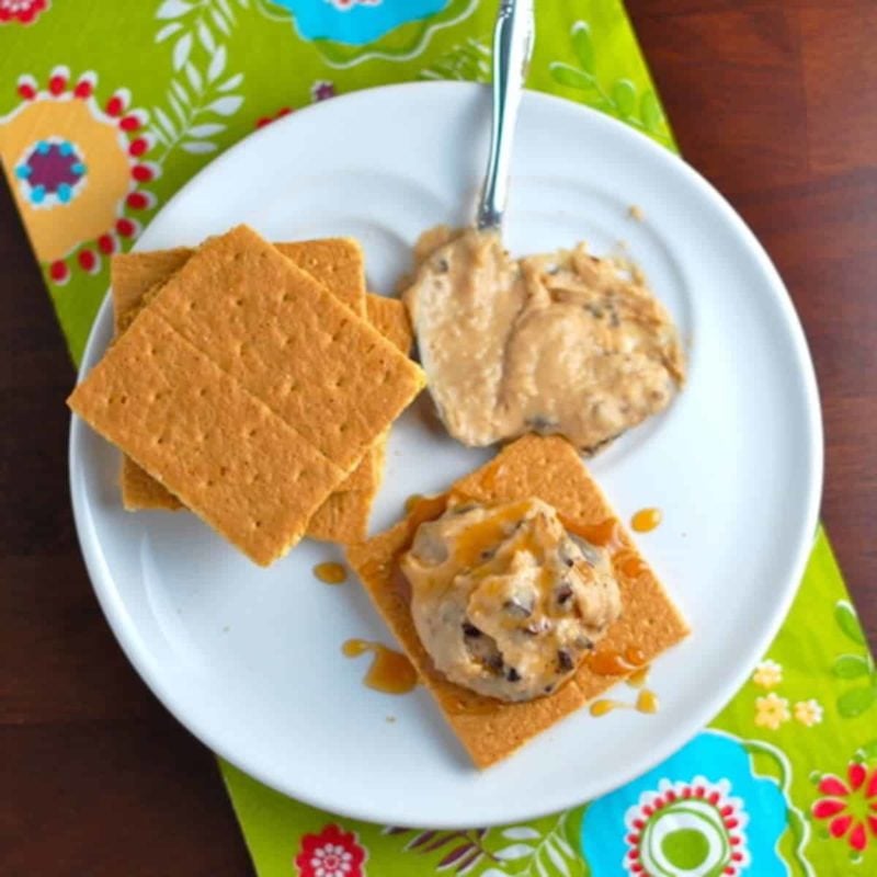 A picture of Peanut Butter Dark Chocolate Hummus