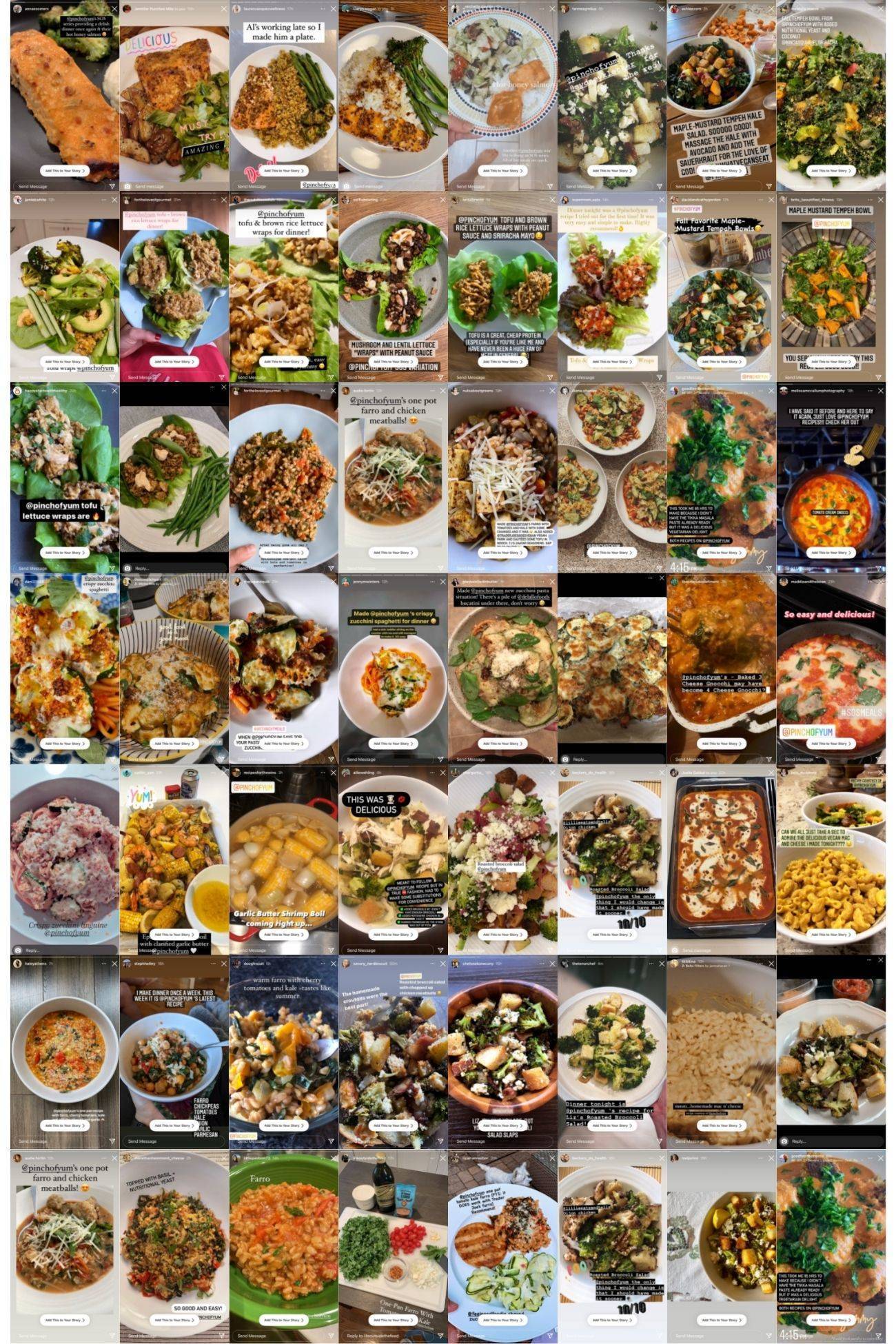 Mega collage of reader photos from SOS 2.0 recipes.
