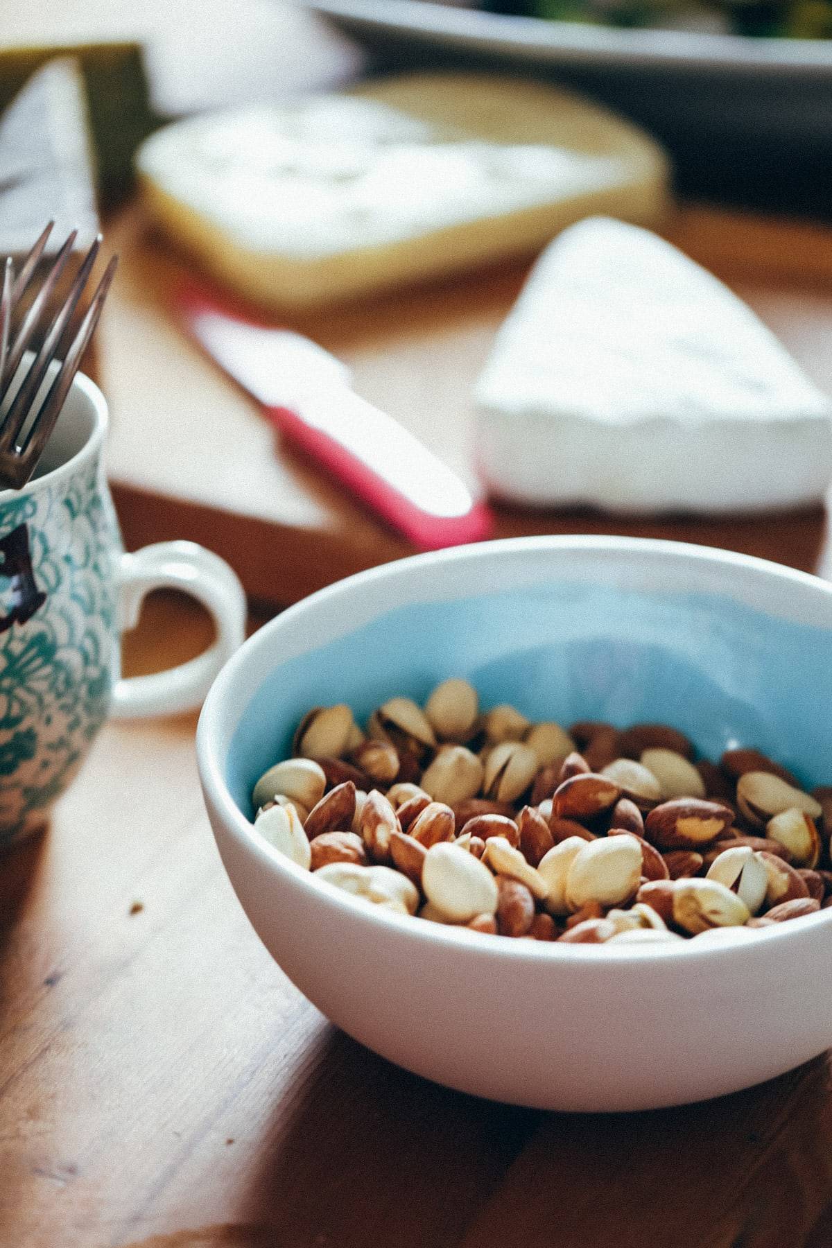 Bowl of nuts.